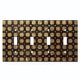 thumbnail image 1 of Metal Light Switch Wall Plate Outlet Cover (Printed Image of Floral Pattern - Quad Toggle), 1 of 1