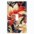 thumbnail image 1 of Metal Light Switch Wall Plate Outlet Cover (Printed Image of Hibiscus Flowers - Single Toggle), 1 of 1