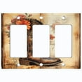 thumbnail image 1 of Metal Light Switch Wall Plate Outlet Cover (Printed Image of Rustic Cowboy Boot - Triple GFI/Rocker), 1 of 1
