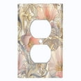 thumbnail image 1 of Metal Light Switch Wall Plate Outlet Cover (Printed Image of Rustic Flowers - Single Duplex), 1 of 1