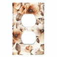 thumbnail image 1 of Metal Light Switch Wall Plate Outlet Cover (Printed Image of Rustic Leaves - Single Duplex), 1 of 1