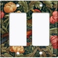 thumbnail image 1 of Metal Light Switch Wall Plate Outlet Cover (Printed Image of Small Bird with Flowers - Double GFI/Rocker), 1 of 1