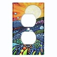 thumbnail image 1 of Metal Light Switch Wall Plate Outlet Cover (Printed Image of Sunset Valley - Single Duplex), 1 of 1