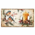 thumbnail image 1 of Metal Light Switch Wall Plate Outlet Cover (Printed Image of Winter Decor - Quad Toggle), 1 of 1