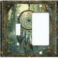 thumbnail image 1 of Metal Light Switch Wall Plate Outlet Cover (Rustic Dream Catcher - 2 Gang Toggle/GFI Rocker), 1 of 1
