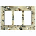 thumbnail image 1 of Metal Light Switch Wall Plate Outlet Cover (Rustic Tree Branch with Leaves - Triple GFI/Rocker), 1 of 1