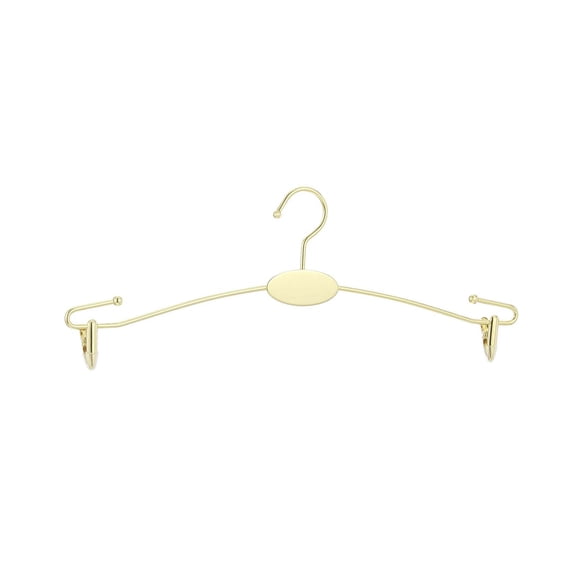 Metal Hanger with Sliding Clips for Bras and Camisole Storage, Space Saving Closet Organizer Rack for Wardrobe Boutique Display and Closet Delicates Care