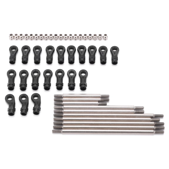 Metal Link Tie Rod Pull Rod with End Ball Set for 4 324mm Wheelbase 1/10 Car