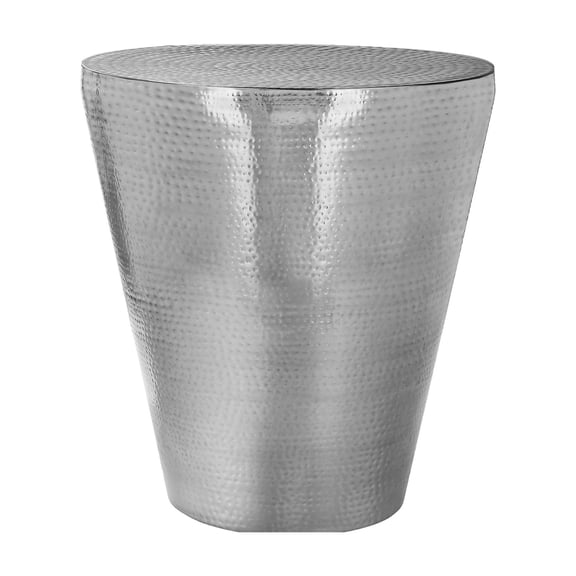 Contemporary Metal End Table - Drum For Living Room Glamorous Side Modern