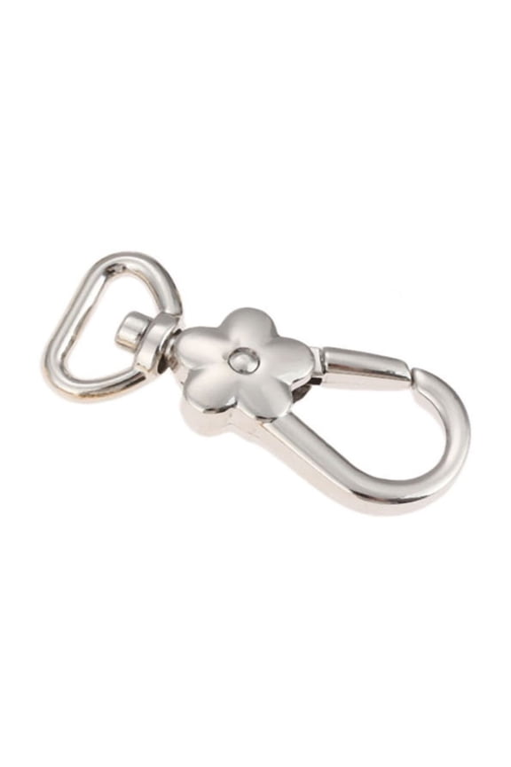 Metal Lobster Flower Bag Buckle Clasp Trigger Hook Clip Snap Craft Leather Key chain Leashes Purse Gold Silver Inner Dia.15mm