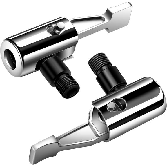 All Metal Lock On Air Chuck Tire Inflator Hose Adapter, Locking Tire Air Chuck with Standard Tire Valve Thread, No Air Leakage Tire Inflating Hose End for Portable Tire Pump/Air Compressor