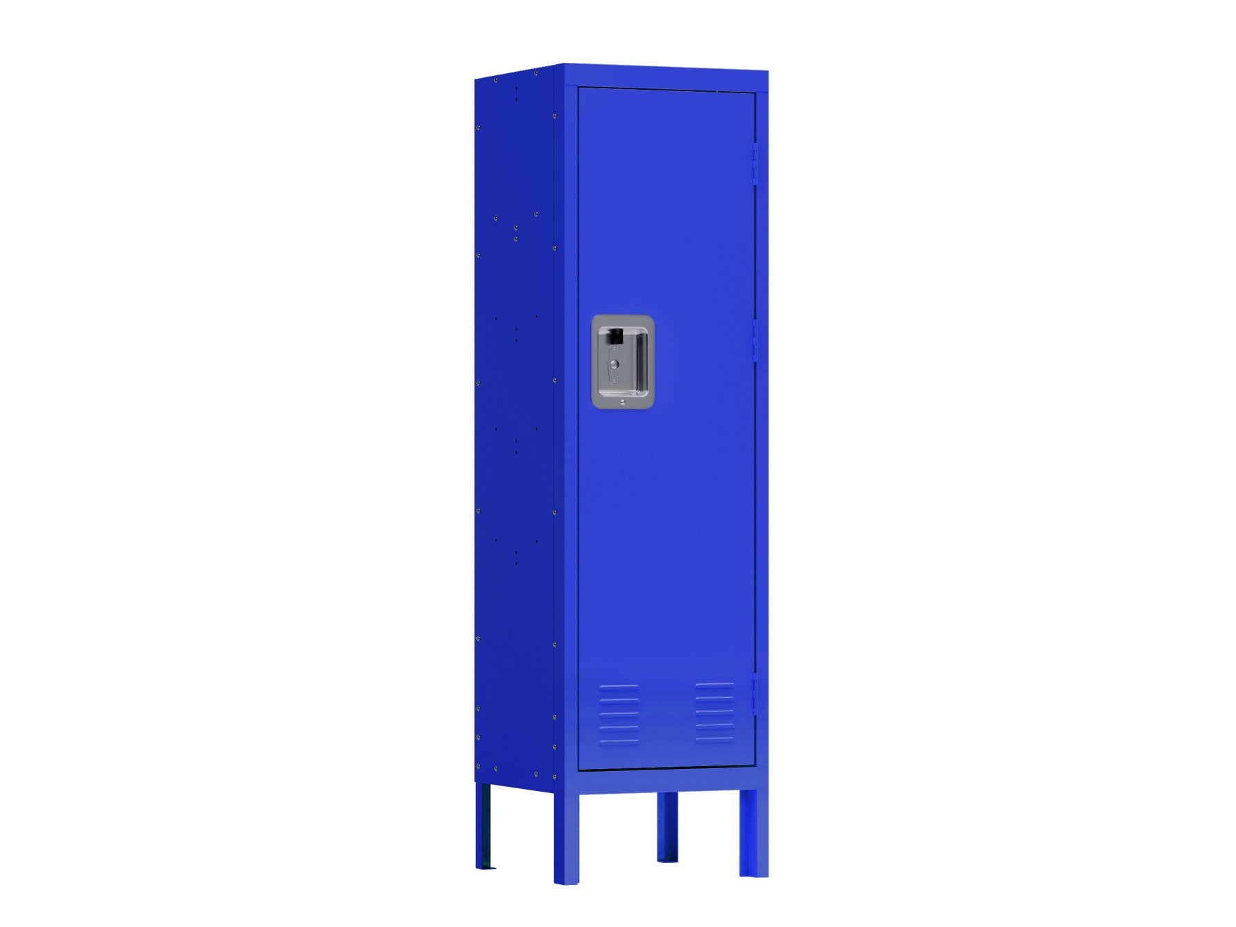Blue Steel Single Tier Locker Storage Cabinet for Office