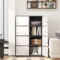 thumbnail image 1 of Metal Lockers for Employees,Office Storage Locker with 4 Door,Tall Locker Cabinet for Employees,School, Office, Home, Gym,Bedroom, 1 of 9
