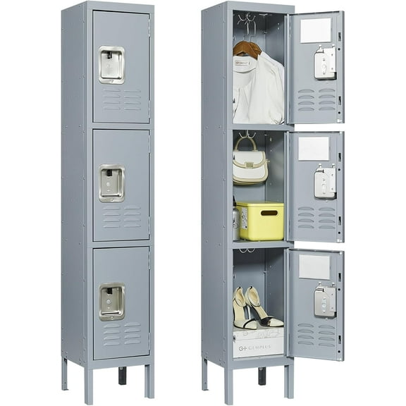 Metal Lockers for Employees,Storage Employee Locker,Storage Lockers with Shelves Steel Cabinet for Home