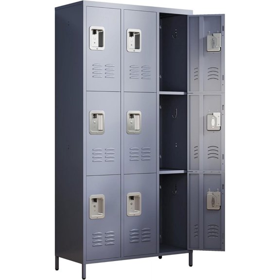 Metal Lockers for Employees,Storage Employee Locker,Storage Lockers with Shelves Steel Cabinet for Home