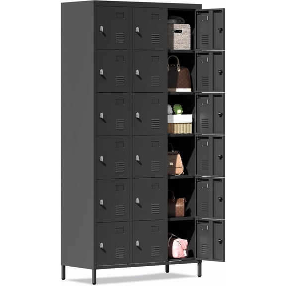 Metal Lockers for Employees,Storage Employee Locker,Storage Lockers with Shelves Steel Cabinet for Home