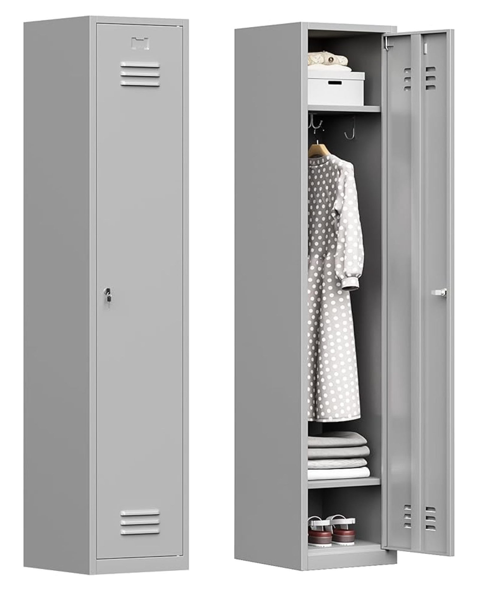 Locker Full Height Metal Locking Cabinet, 71