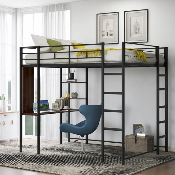 Metal Loft Bed with Easy Assembly / Save Time and Effort