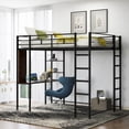 thumbnail image 1 of Metal Loft Bed with Sturdy Frame - Long - Lasting Durability, 1 of 2