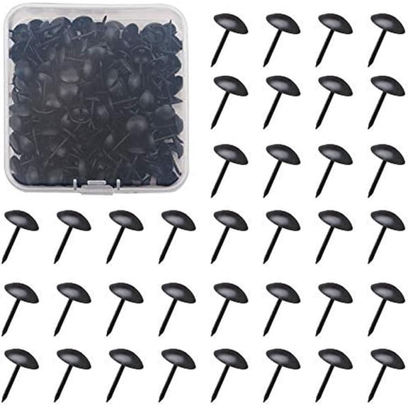 Metal Long Thumb Tacks, Quality Metal Material For Durability, Decorative Push Pins For Wall Hanging And Furniture Sofa Decor, Iron Hardware (400PCS)
