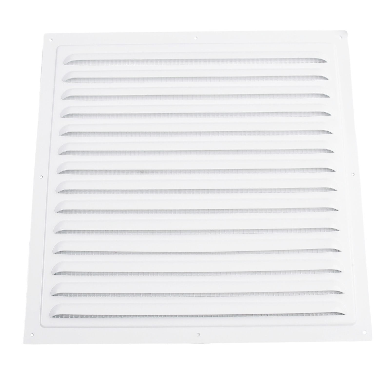 Metal Louver Air Ventilation Grille Cover Square White Vent Insect