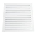 Metal Louver Air Ventilation Grille Cover Square White Vent Insect