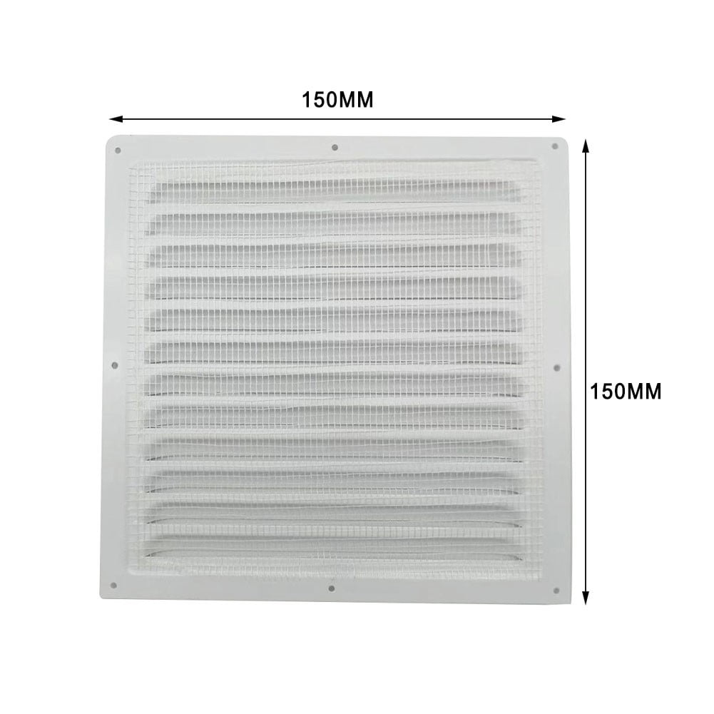 Metal Louver Vent Grille Cover Square Vent Insect Screen Cover