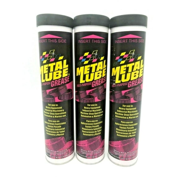 Metal Lube Red Multi-Purpose Grease 14.5 Oz. Cartridge Pack of 3