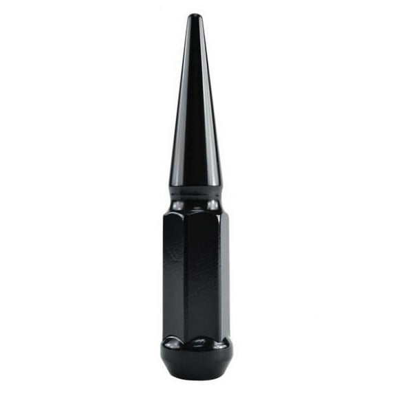 Metal Lugz MTL7004K8-BLK 14 x 1.5 in. Black Cone Seat 8 Spiked Lug Nuts
