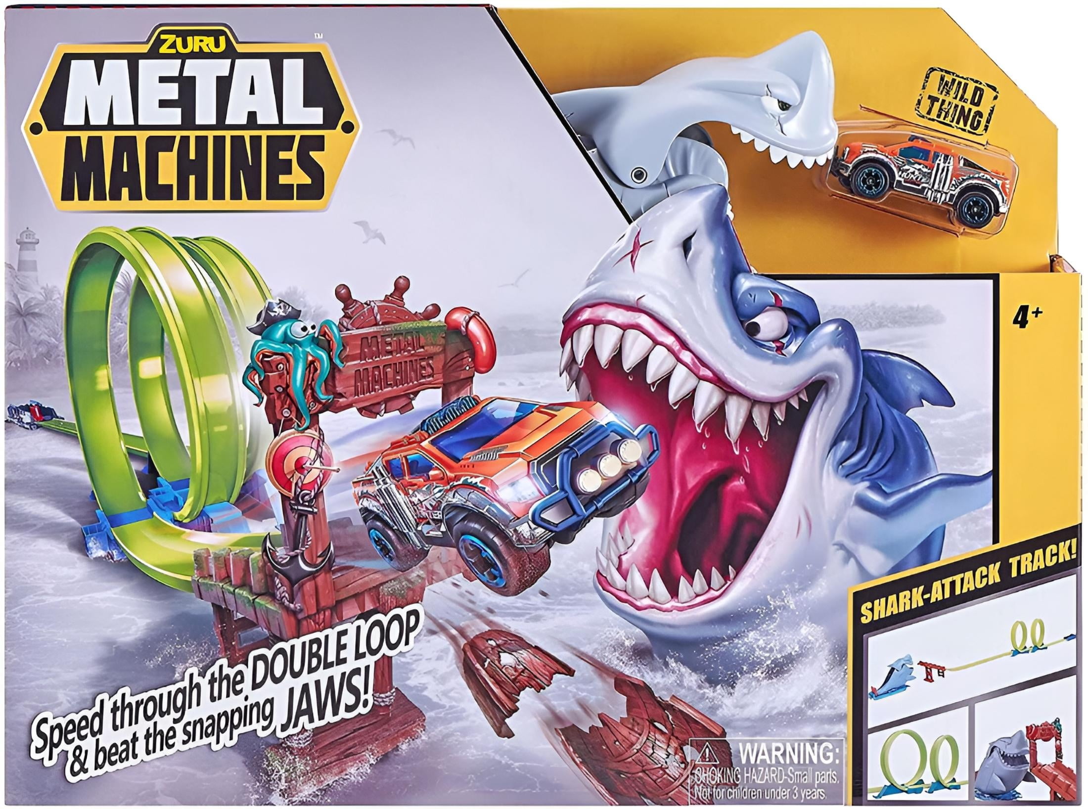 Metal Machines Shark Attack Track Set Walmart