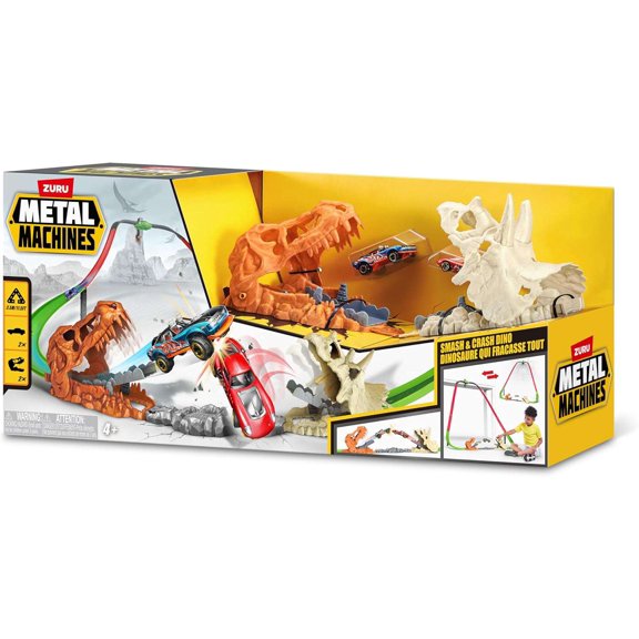 Metal Machines Smash & Crash Dino Track Set