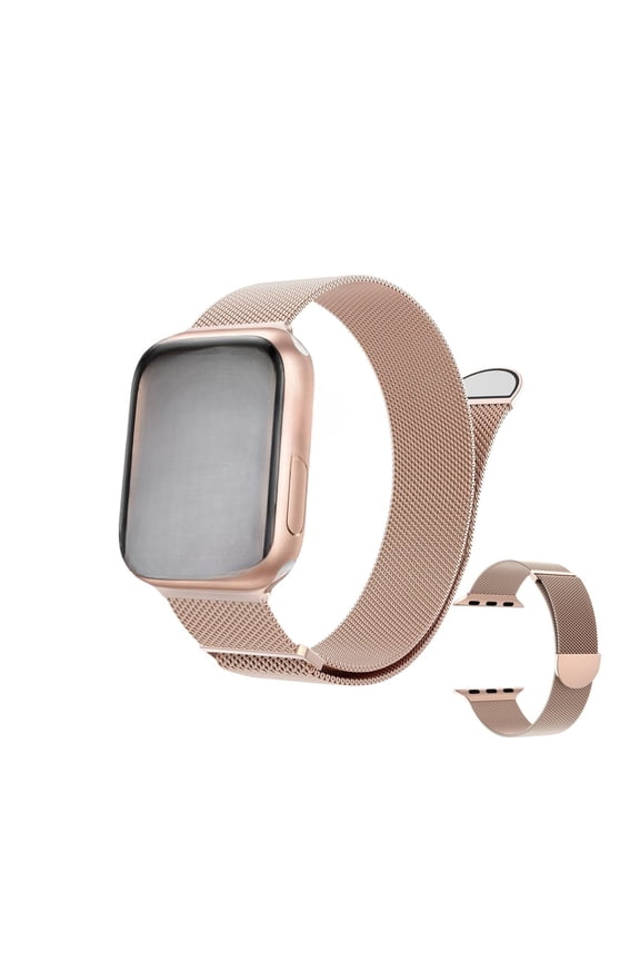 Metal Magnetic Band Compatible with Apple Watch Bands 38mm 40mm 41mm (S10 42mm)  Stainless Steel Mesh Loop Strap with Magnetic Clasp for iWatch SE/7/6/5/4/3/2/1"