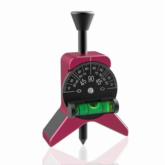 Metal Magnetic Pipe Center Finder Tool - Y-Shape Pipefitter Gauge with Bubble Protractor, 1-1/2 to 6 in Pipes