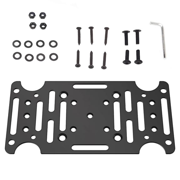 Metal Mailbox Mounting Bracket Heavy Duty Design for 4x4 Wood or Hollow Posts Supports Various Mailbox Types with Stable Mounting
