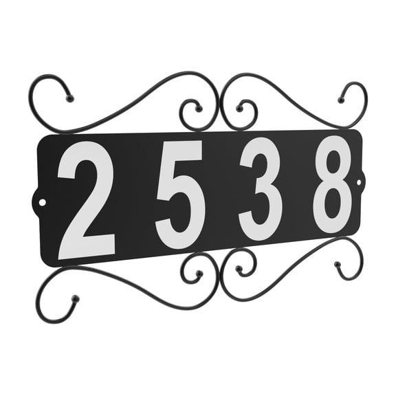 Metal Mailbox Numbers, Address Plaque, Waterproof, Mounted Address Sign for House Home Office Street Yard Mailbox