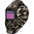thumbnail image 1 of Metal Man ATEC8735SGC Black Techno Skull Flame Auto-Darkening Welding Helmet, 1 of 2