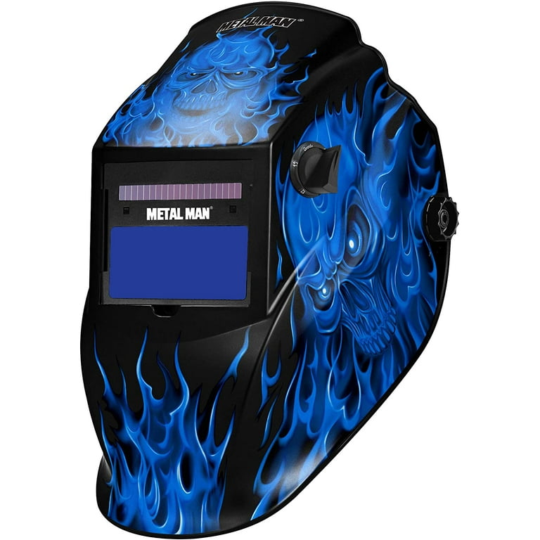 Metal Man Variable Shade 9-13 Plus Grind Auto Darkening Welding Helmet Real  Flame ASF8650SGC