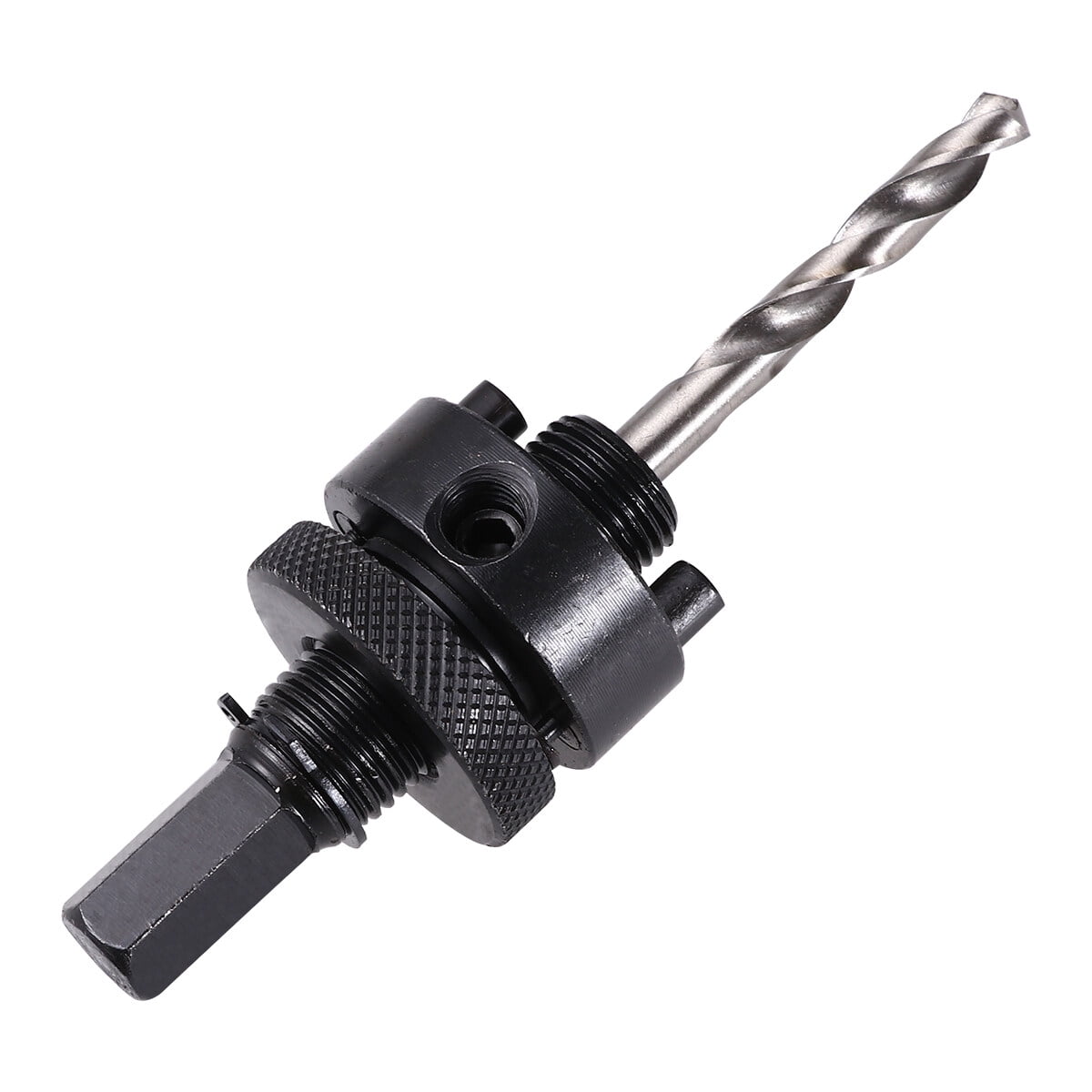 Metal Mandrel Hole Arbor with Drill Bit Galvanized Mechanical Sturdy