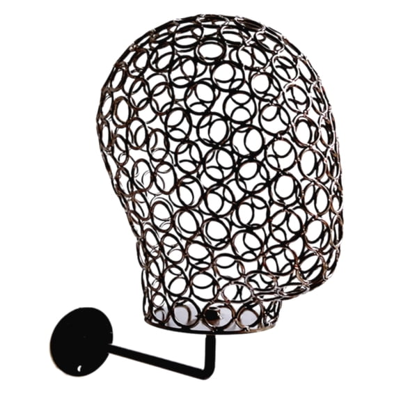 Metal Mannequin Head Wig Holder Unique Metal Display Stand Head Shape Holder Rack For Wigs Hats And Headphones