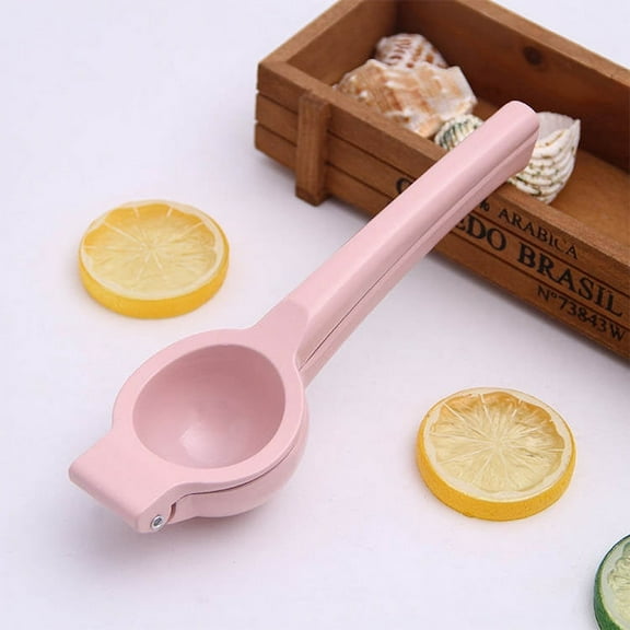 Metal Manual Citrus Lemon Lime Squeezer Juicer, Fruit Juicer, Kitchen Tool (Pink)