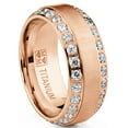 thumbnail image 1 of Metal Masters 1.75Ct. Mens Titanium Wedding Band Ring 8mm Rose-Goldtone, 1 of 5