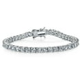 thumbnail image 1 of Metal Masters 18k White Gold Plated 925 Sterling Silver 10Ct. Eternity Tennis Bracelet Cz 4mm, 1 of 5