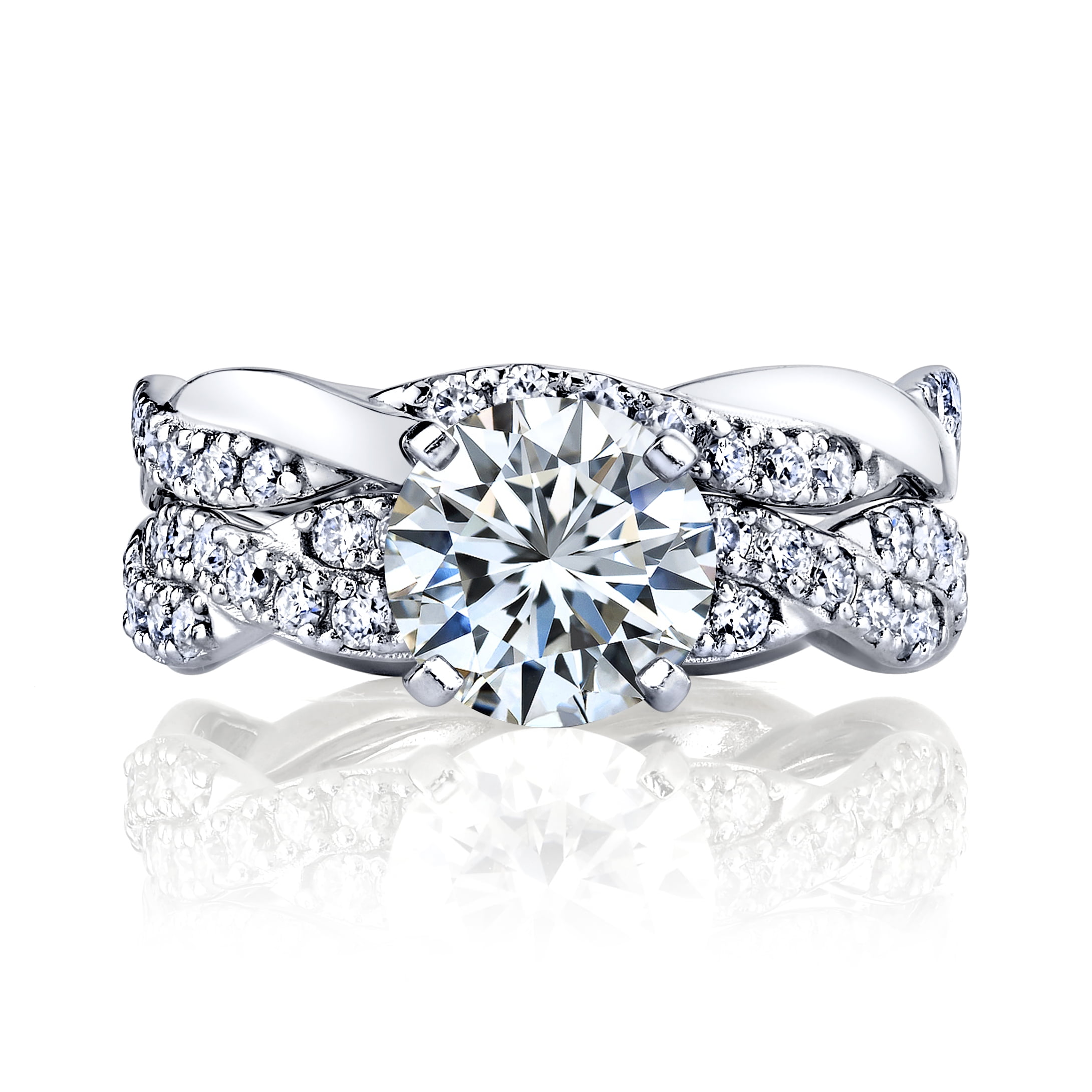 Twist engagement 2024 ring set