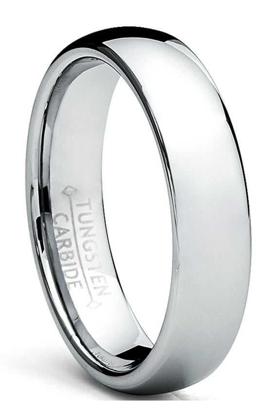 5mm Classic Dome Mens Tungsten Carbide Ring Wedding Band
