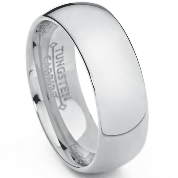 Metal Masters 7mm Classic Dome Mens Tungsten Carbide Ring Wedding Band