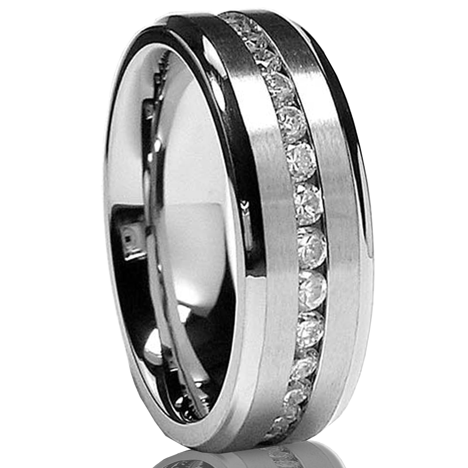 Metal Masters 7MM Mens Eternity Titanium Ring Kuwait Ubuy