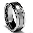 thumbnail image 1 of Metal Masters 8mm High-Polish Matte Finish Mens Tungsten Ring Wedding Band, 1 of 8