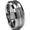 thumbnail image 1 of Metal Masters 8mm High-Polish Matte Finish Mens Tungsten Ring Wedding Band, 1 of 7