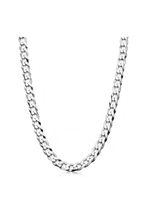 Mens 4mm Sterling Silver 925 Italian Curb Chain Necklace 16 18 20 22" 24" 30