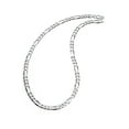 thumbnail image 1 of Metal Masters Mens 5mm Sterling Silver 925 Italian Figaro Chain Necklace Unisex, 1 of 4